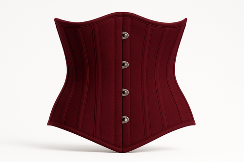 Burgundy waist cincher